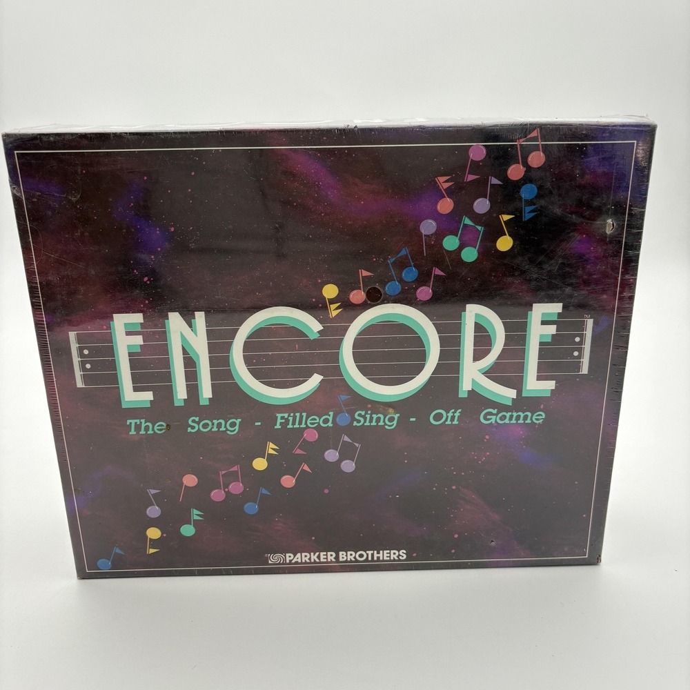 Vintage Encore Song Sing-Off Party Board Game Parker Brothers Sealed New